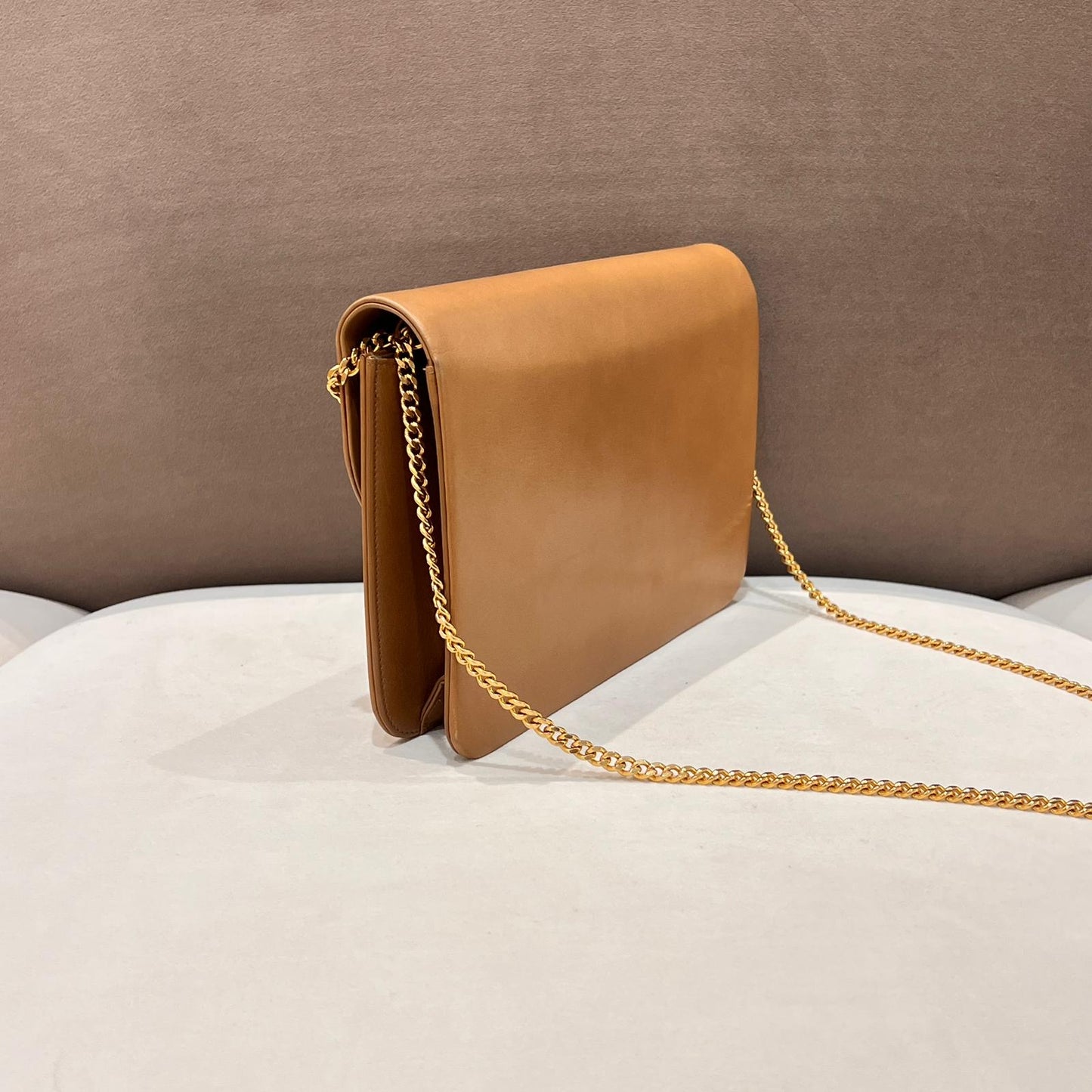 Christian Dior Vintage Beige Chain Shoulder Bag