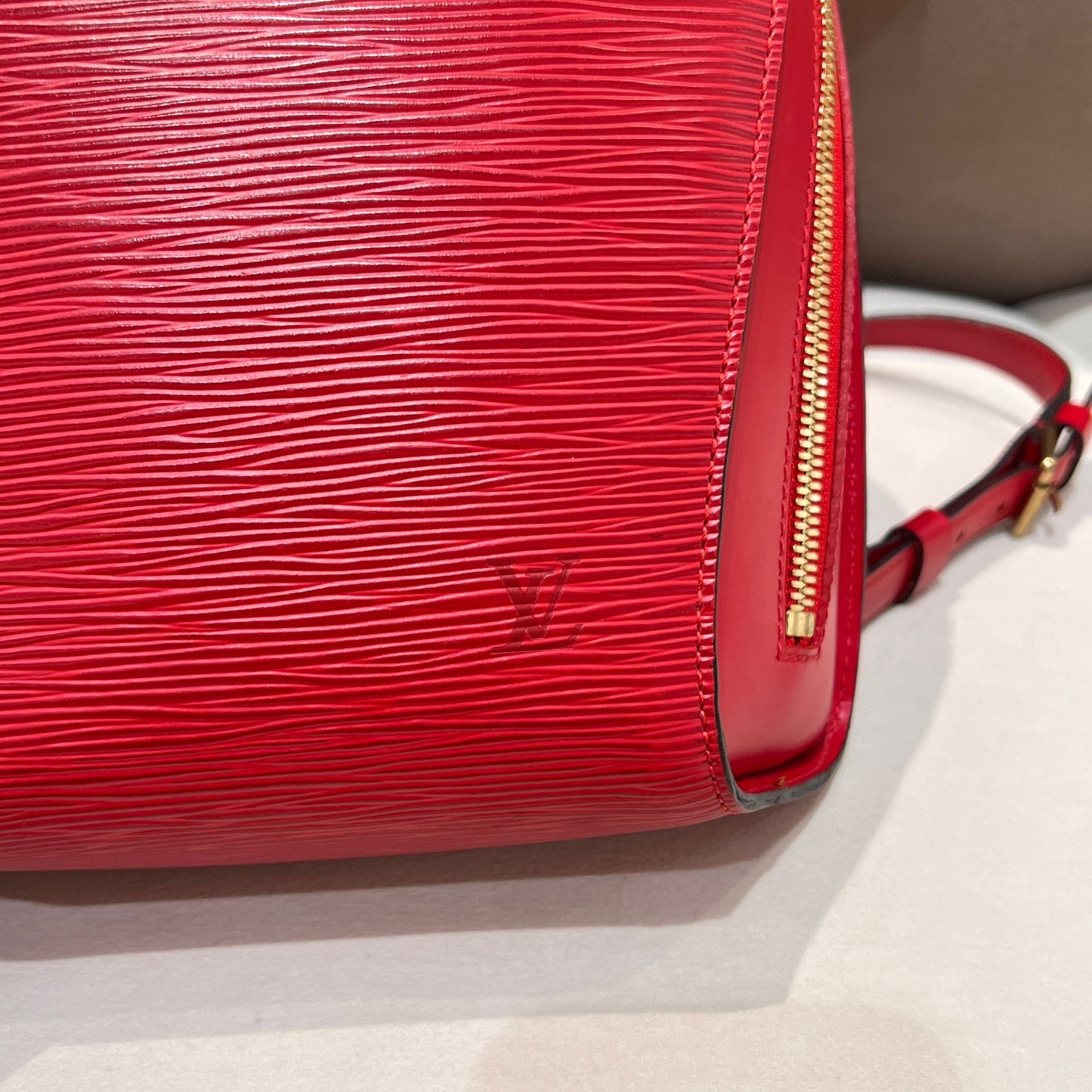 Louis Vuitton Vintage Epi Mabillon Castilian Red Backpack