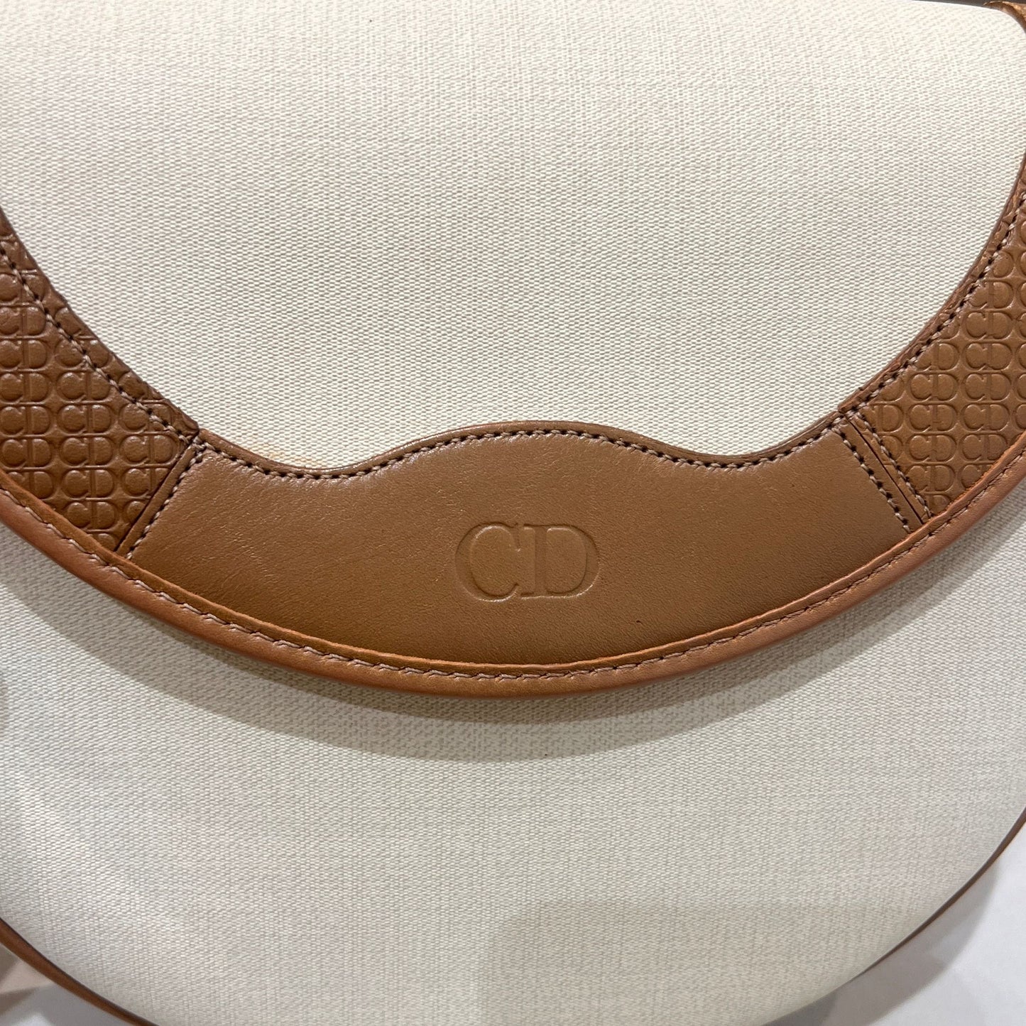 Christian Dior Vintage Black Cannage Nylon Lady Dior Top Handle Handbag