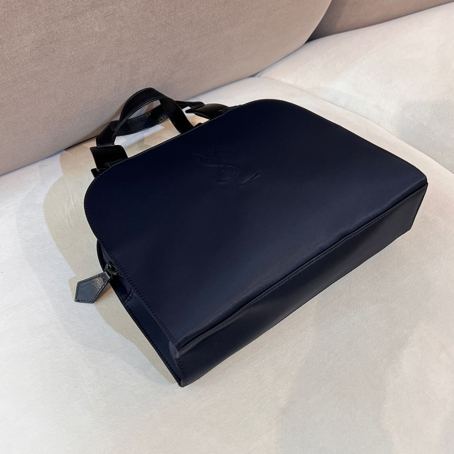 Yves Saint Laurent Vintage Black Nylon Top Handle Bag