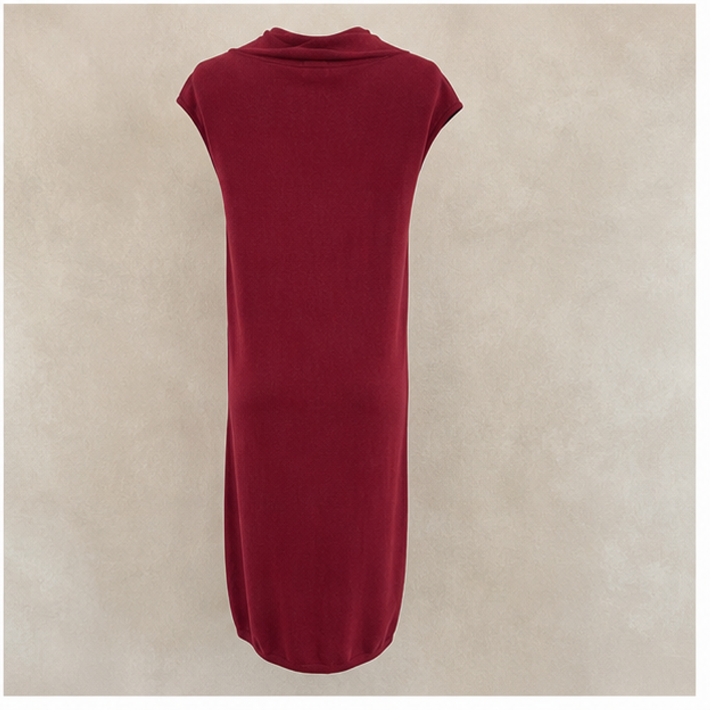 Gucci Sleeveless Burgundy Red Dress - back view