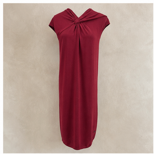 Gucci Sleeveless Burgundy Red Dress - front view