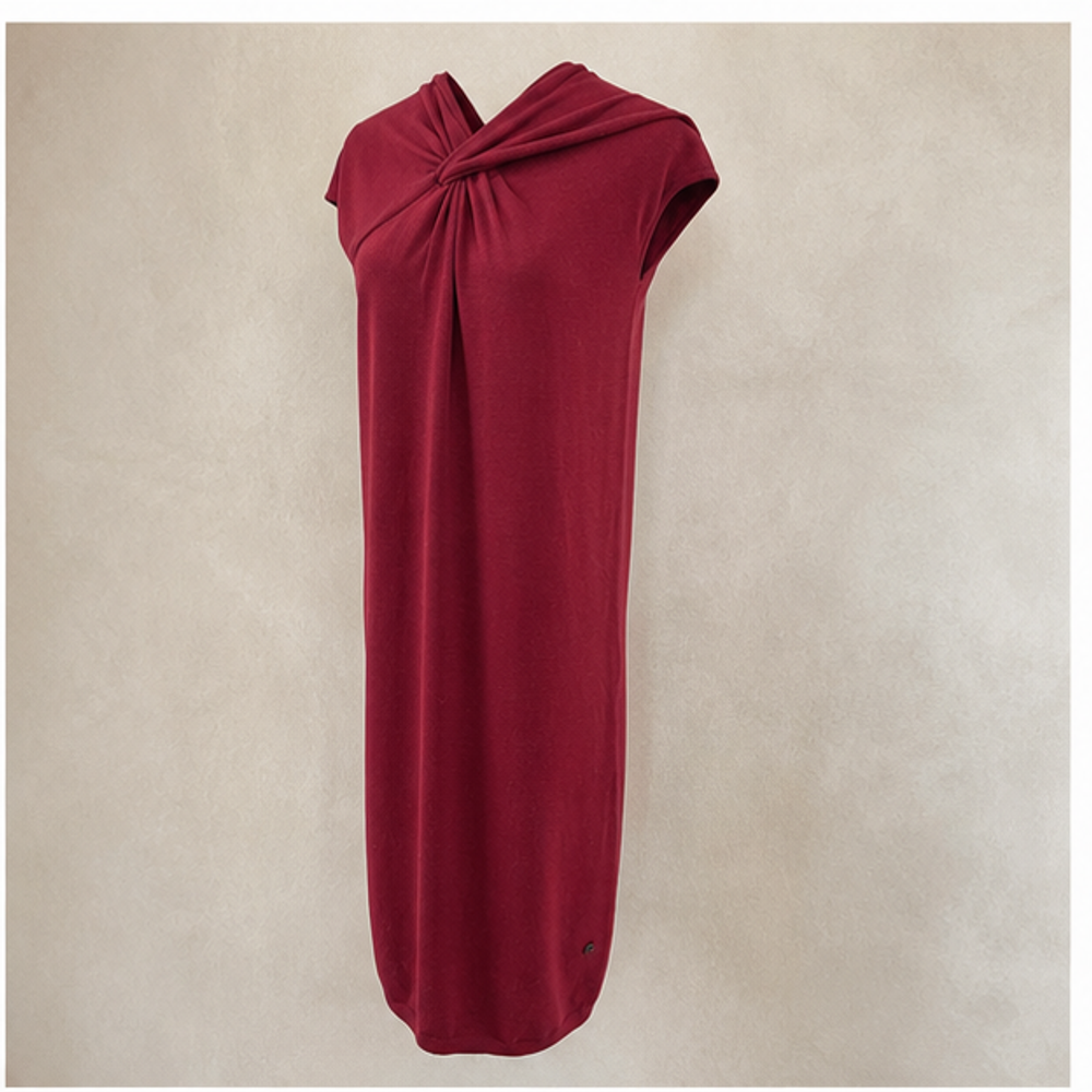 Gucci Sleeveless Burgundy Red Dress - left-front view