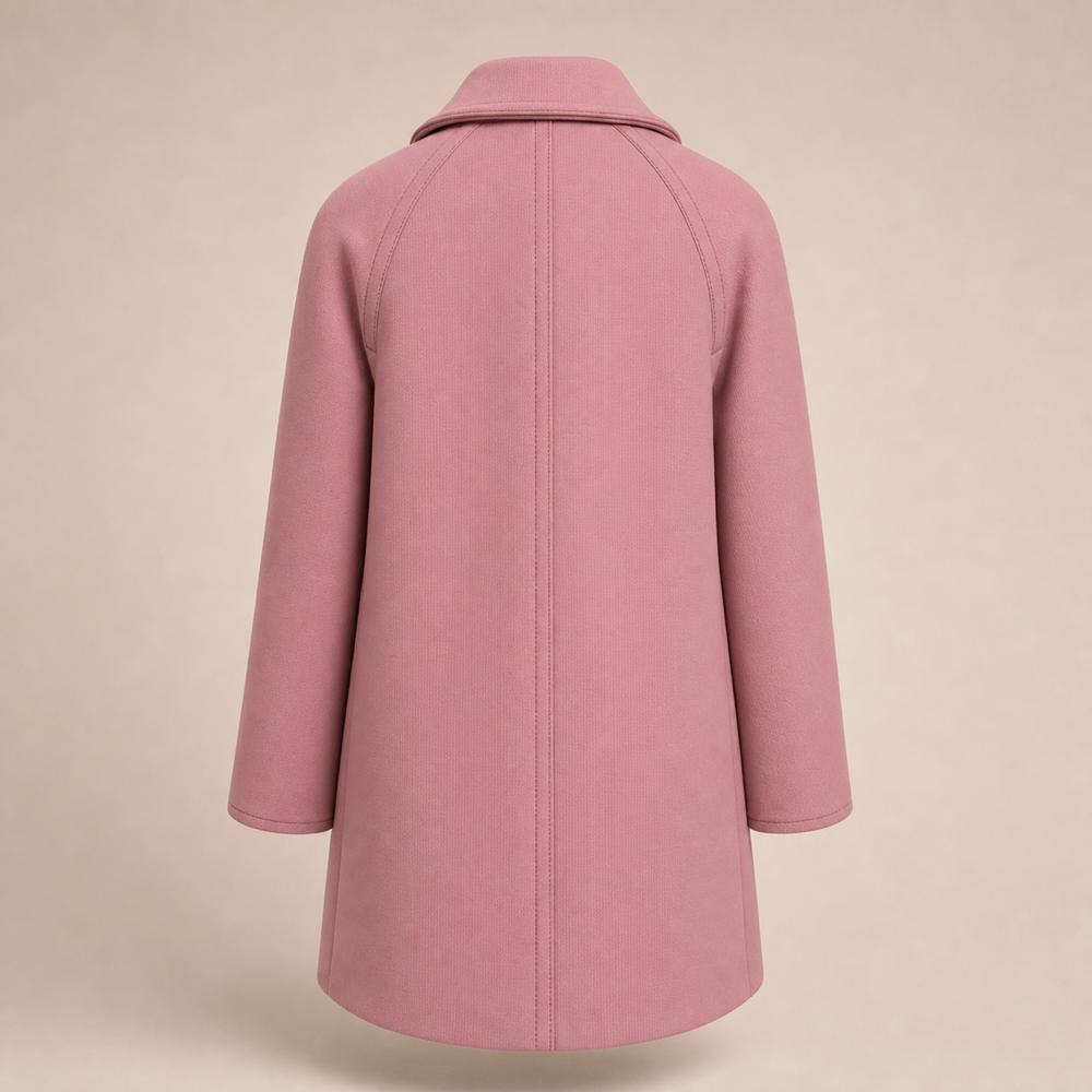 Gucci dusty pink coat back view