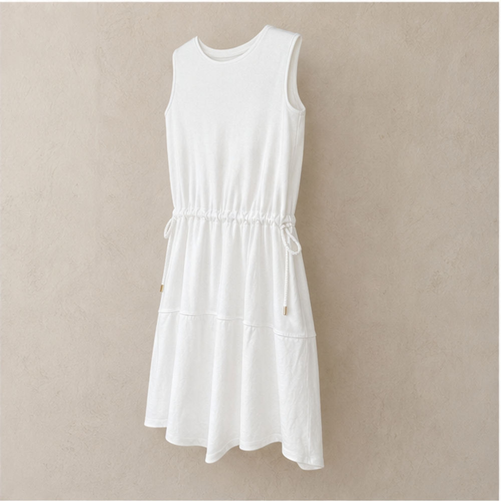 Louis Vuitton White Cotton Dress - left-front view